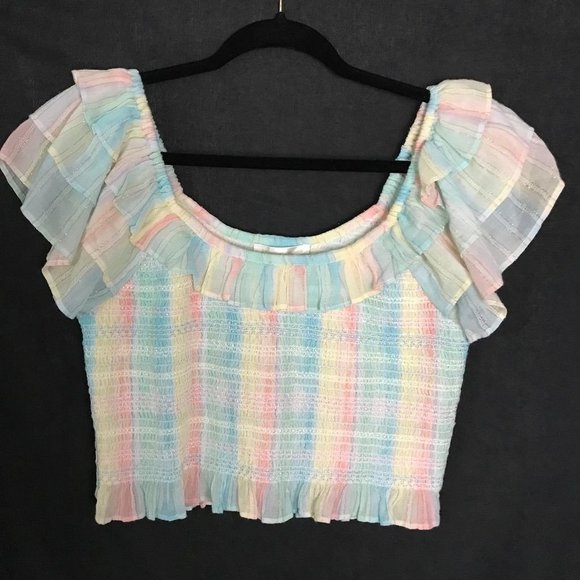 Love Shack Fancy Saba Crop Top Large - Picture 4 of 7